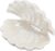 nbeads Ceramic Jewellery Plate with White Shell, Shell Shaped Jewellery Plate, Rings Storage Holder with Sea Motif, Decorative Jewellery Plate for Rings, Necklaces, Earrings