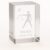WWW.Vienna-Fashion.at 3D Glass Crystal Cuboid XL Zodiac Sign in Portrait Format – Vienna Austria – Display Box Decorative Display Case (Scales)