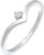 Elli Ring Damen Stapel V-Form mit Diamant (0.035 ct.) 925 Silber