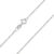 Materia #K32 Women’s Silver Necklac, Fine 925 Silver, 1 mm Curb Chain, Jewellery, 40–120 cm