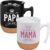 Mum and Dad Mug Set with Lid and Coaster