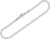 NKlaus 12498 Women’s Venetian Chain Bracelet 925 Sterling Silver 19 cm, Sterling Silver