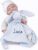 BotoBaby® Cuddly Blanket Rabbit Blue Personalised with Name – Cuddly Blanket 25 x 25 cm Embroidered – Cuddle Blanket Baby Boy/Girl – Individual Baby Gift for Birth, Christening & Birthday (Blue – Rabbit)