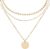 BONNYBIRD® Layering Chain Set Made of Premium Stainless Steel – Boho Chain Women’s in Silver, Gold & Rose Gold, 100% Waterproof & Skin-Friendly BonnyTrio