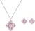 Women’s Clover Birthstone Jewellery Set in 925 Sterling Silver