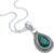 mantraroma Silberkette Damen 925 mit Edelstein