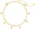 375/9K Real Gold Leaves Double Chain Anklet for Women, Yellow Gold Leaves Tassels Anklets, Jewellery Gift for Anniversary, Birthday for Wife, Mother, Girlfriend, 20 + 5 cm