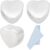 Beebeecraft 1 Box of 4 Metal Heart Beads 925 Sterling Silver Flat Love Spacer Pine Beads for Jewellery Making DIY Crafts Necklace Bracelet Slanted Hole 1 mm