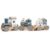 KIDSLINO Wooden Railway Blue – Personalised for Birth Boys, Handmade Wooden Toy with Plug-in Shapes, Personalised Gifts Baby, Wooden Train with Name & Date of Birth