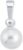Amor 338301 Women’s Pendant Pearl Wax Pearl 925 Sterling Silver Shiny 14 mm, Sterling Silver