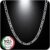 QUADRI – Elegant Men’s Figaro Necklace – Silver Chain Men’s 925 Silver – Standard and Deluxe Box – Width 5 mm – Plate Chain Length 41-66 cm – Chain Made in Italy