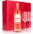 Sipply Gift Set 3-Piece with 2 Balloon Glasses and 1 Bottle Lillet 0.7 L 17.0% Vol. | with Gift Box: Pink | Gift for Women Men Mum Dad Girlfriend for Christmas Easter Valentine’s Day
