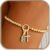 Turandoss Birthstone Bracelet Women’s Gold Pearl Bracelet, 14K Gold-Plated Cross Bracelet with Birthstone Bracelet Pendant Gifts for Girls Women Mother Girlfriend Jewellery