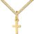 Christening Cross 333 Gold Cross Pendant Gold Cross for Women and Children Necklace Pendant 8 Carat Yellow Gold with Chain or without Chain