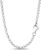 Classic Pea Chain, 2.2 mm width in 925 Sterling Silver With Lobster Clasp, Jewellery, Women’s Necklace, Silver Necklace Without Pendant, Length 42 cm – 100 cm, 101012-0