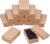 NBEADS Pack of 18 Kraft Brown Cardboard Boxes Jewellery Box Rectangle Cardboard Jewellery Box Gift Packaging Box with Lid for Bracelet Necklaces Christmas Jewellery Display Storage, 8 x 5 x 2.5 cm