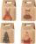 Hemoton Gift Bags with Handle Kraft Paper 16 Pieces Christmas Gift Bags Paper Bag Chocolate Sweets Organiser Gift Box Party Bag for Birthdays 11 x 7 x 17.5 cm