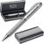 M A R K TWAIN Exclusive Ballpoint Pen with Engraving Metal Includes Gift Box in Silver Carbon Design Gift for Birthday Anniversary Various Occasions PS152