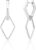 ALEXCRAFT Earrings Silver 925 Hanging Square Hoop Earrings with Pendant for Women Gift for Women Girlfriend Mum Girls
