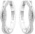 Zirkonia 925 Sterling Silber Ohrringe Damen Creolen Silber Creolen Damen Earrings For Women Geschenke für Frauen, Mütter und ihre Lieben