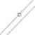 MATERIA by Matthias Wagner K91 Women’s Curb Chain 1.7 mm 925 Sterling Silver
