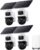 Anker eufyCam S4 4-Camera Set, Outdoor Surveillance Camera, Colour Night