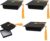 Pack of 3 Graduation Decoration, Fold-Free Direct Use, Graduation Gift, Student, Graduation Hat, Graduation Gift, Gift Box for Graduations, Packaging, Sweets, Chocolate