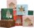 Gute Pack of 25 Christmas Biscuit Boxes, Christmas Gift Box, Biscuit Box with Window, Cupcake Boxes, Christmas Packaging for Bakery Pastries, 10 x 10 x 6 cm, 5 Styles