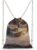 Drawstring Backpack Gift Under the Christmas Tree Foldable Sports Bag Gym Bag for Shopping Yoga