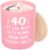 Craftique 40th Birthday Women, Decorative 10 oz Scented Candle with Wooden
