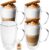 Intirilife Double-Walled Thermal Coffee Mug / Tea Mug, Glass