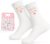 Scinzene Best Aunt Gift, Gifts for Aunt, Socks, Keyring and Floral Gift Bag, You Will Gift Ideal Surprise for Family Everyday Office Travel from Niece & Nephew