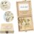 Money Gift Wedding Wood with Dried Flowers & Greeting Card – Wedding Gifts for Bride and Groom Money – Elegant Wooden Box & Picture Frame – Creative Money Packaging