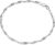 Materia Women’s Bracelet Chain, 925 Silver, 3 mm Singapore Chain Bracelet, 17 / 18 / 19 / 20 / 21 / 22 cm, with Lobster Clasp