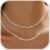Mesaro Silver Necklaces for Women – 2-Piece Layered Necklaces, Hypoallergenic Sterling Silver Choker, Delicate Jewellery Gift for Birthday & Christmas
