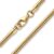 Materia #K54 925 Silver Snake Chain Gold Women’s Necklace Gold-Plated 2.7 mm in 40-80 cm + Box