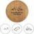 HOFMEISTER Round Oak Chopping Board 30 cm with Juice Groove – Solid Wooden Board for Kitchen and Table, Gentle on Blade, Handmade (Pack of 1)
