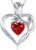 Women’s Necklace 925 Silver Heart Rose Pendant