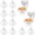 Pack of 12 Acrylic Clear Candy Box for Wedding Favours