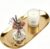 Tissting Decorative Tray Stainless Steel Oblong Small Tray Gold 23 cm