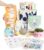 Pott’d Clay Ceramic Set for At-Home Beginners – Air Drying The set includes: Air-drying clay, tools, paints, brushes, sealant, instructions – pastel colours
