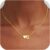 Necklace Women’s Gold/Silver, 18K Gold Plated Heart Chain with Letters for Women Girls Children Necklace Jewellery Personalised Gift for Women Girls Girlfriend