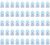 Pack of 50 Feeder Style Candy Bottles for Baby Shower, Mini Party Favors Fillable Candy Gift Box for Boy Girl Newborn Infant Baptist Christening Birthday Party Decoration (Blue)