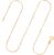 EDELIND 333 585 Goldkette Damen Echtgold, 0,8mm Panzerkette, auch 375 750