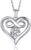 MomentWish Unendlichkeitszeichen Kette, 1 Karat Moissanite Halskette Damen Silber 925 Infinity Schmuck Liebe Herz Geburtstag Jahrestag Geschenk für Frauen