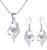 Kamise Women’s Necklace 925 Sterling Silver Heart Chain with 5A Cubic Zirconia, 45 cm Hypoallergenic Silver Chain with Heart Pendant for Mother Women, Romantic Jewellery for Valentine’s Day, Mother’s