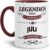 Tassendruck Birthday Mug Legends Are Born in July Inside & Handle Wine Red Coffee Mug / Mug / Mug / Fun / Gift Idea / Birth Year / Birthday Gift