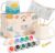 Generisch Ceramic Painting Set – DIY Ceramic Self Painting Set for Home – Cups Painting Set with Bright Colours & Ceramic Brushes – Creative Ceramic Painting Set for Adults & Children