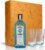 Sipply Gift Set 3-Piece with 2 Glasses and 1 Bottle Bombay Sapphire Gin 0.7 L 40% Vol. | with Gift Box: Orange | Gift for Women Men Mum Dad Girlfriend for Christmas Easter