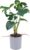 Artificial Monstera Plant 43 cm in Grey Pot 9 Leaves Realistic